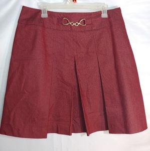 New York&company stretch skirt burgundy 16